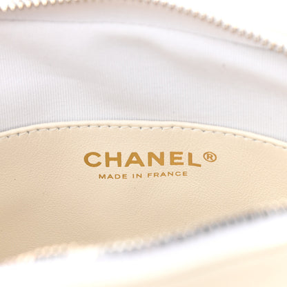 Chanel Calfskin Quilted Small Camera Case White 6 of 10