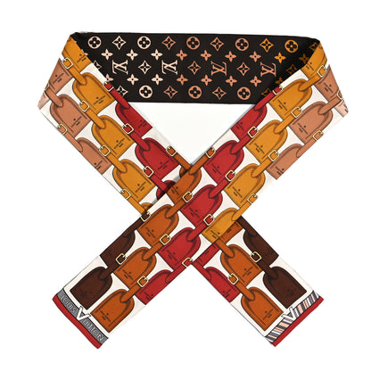 Louis Vuitton Silk Monogram My LV Tags Bandeau Brown 1 of 4