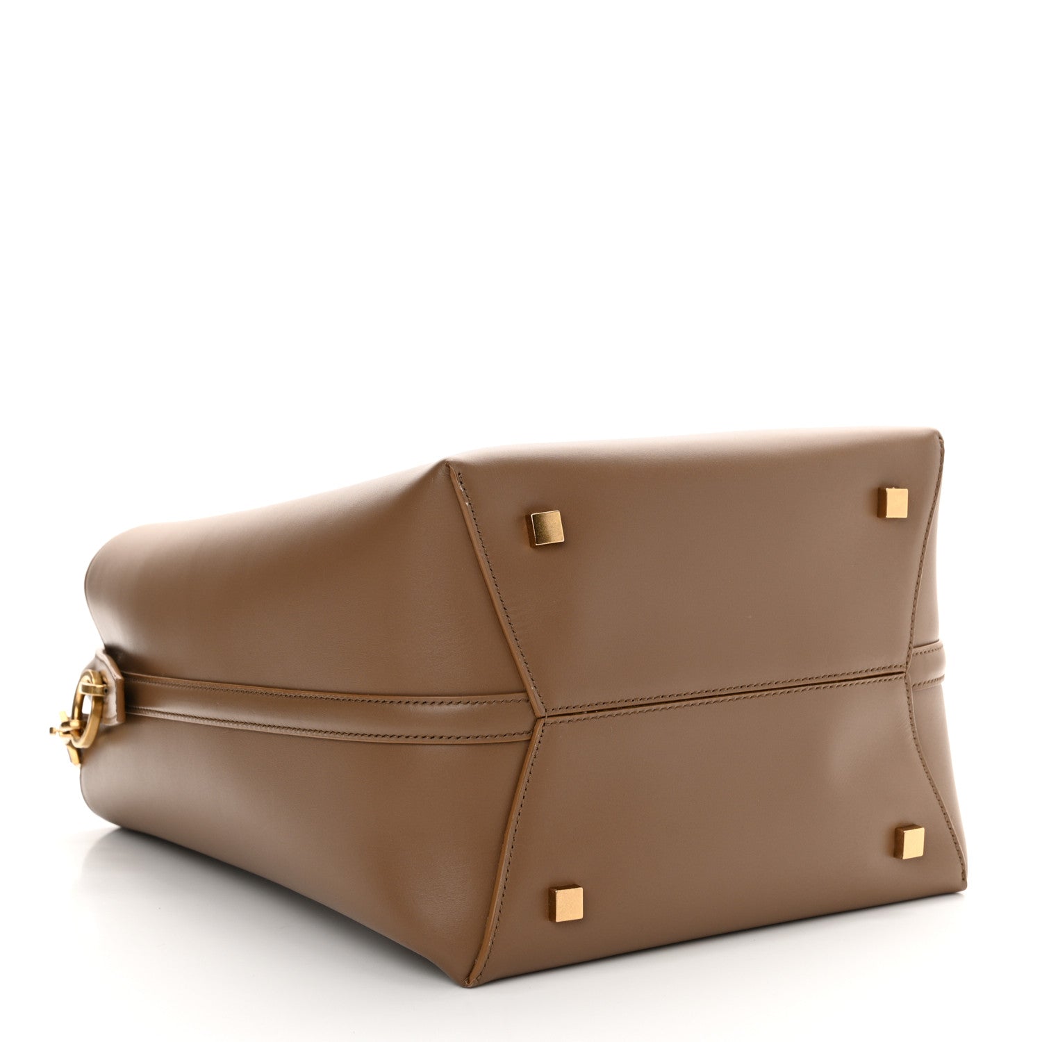 Saint Laurent Shiny Calfskin Le 37 Bucket Bag Dark Cork 5 of 15