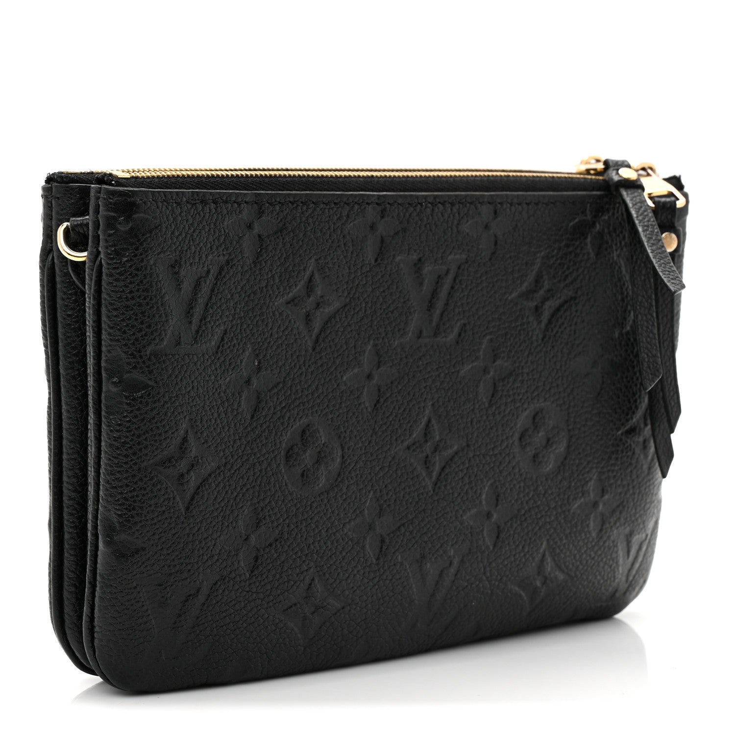 Louis Vuitton Empreinte Double Zip Pochette Black 3 of 7