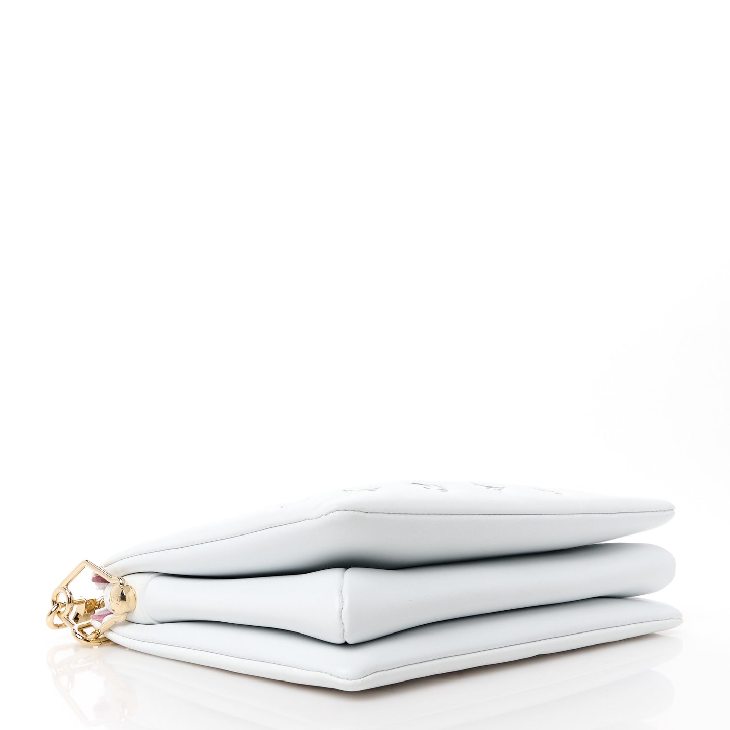 Lambskin Embossed Monogram LV Garden Coussin PM Cream