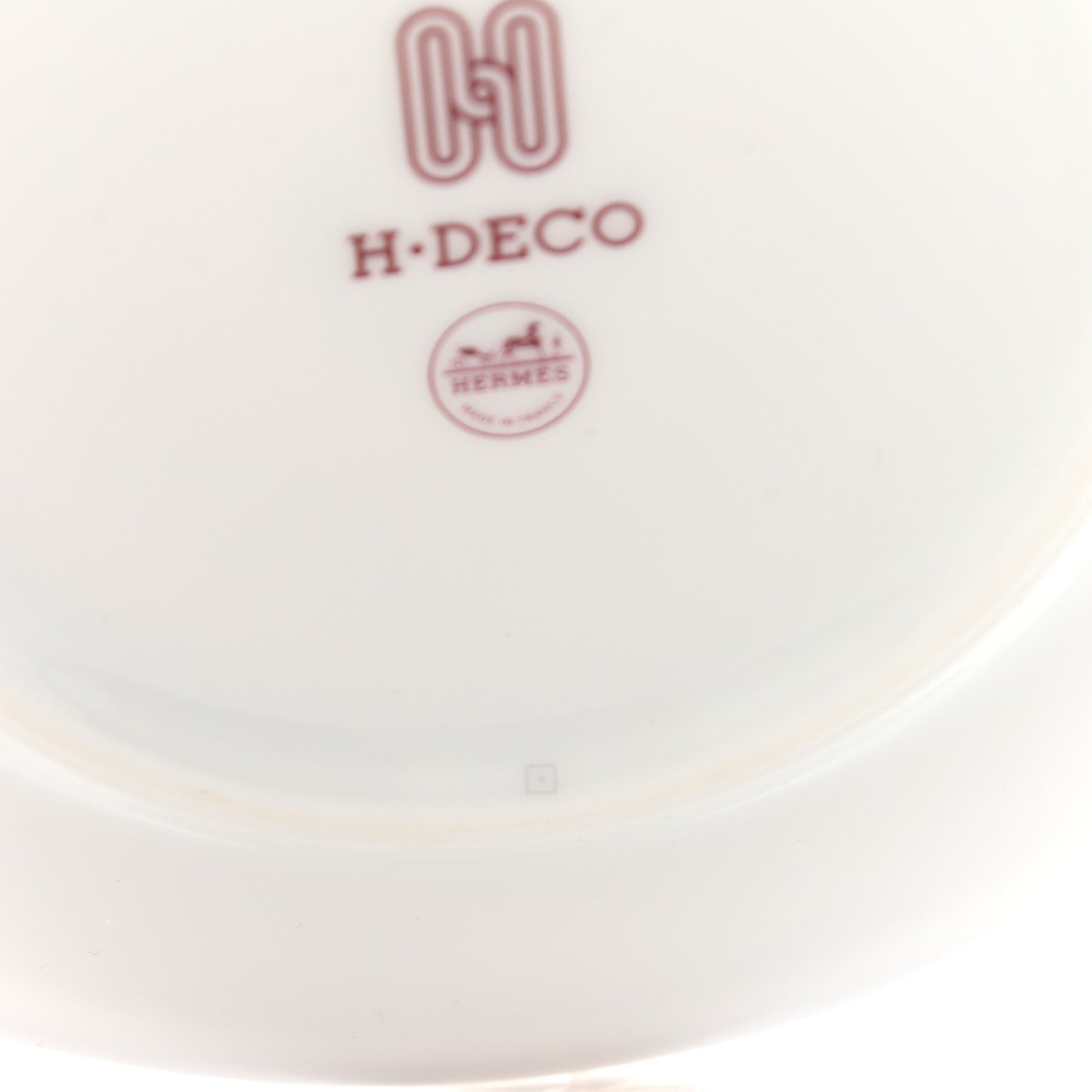 Porcelain H Deco Bread And Butter Plate Rouge