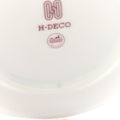 Hermes Porcelain H Deco Bread And Butter Plate Rouge 5 of 7