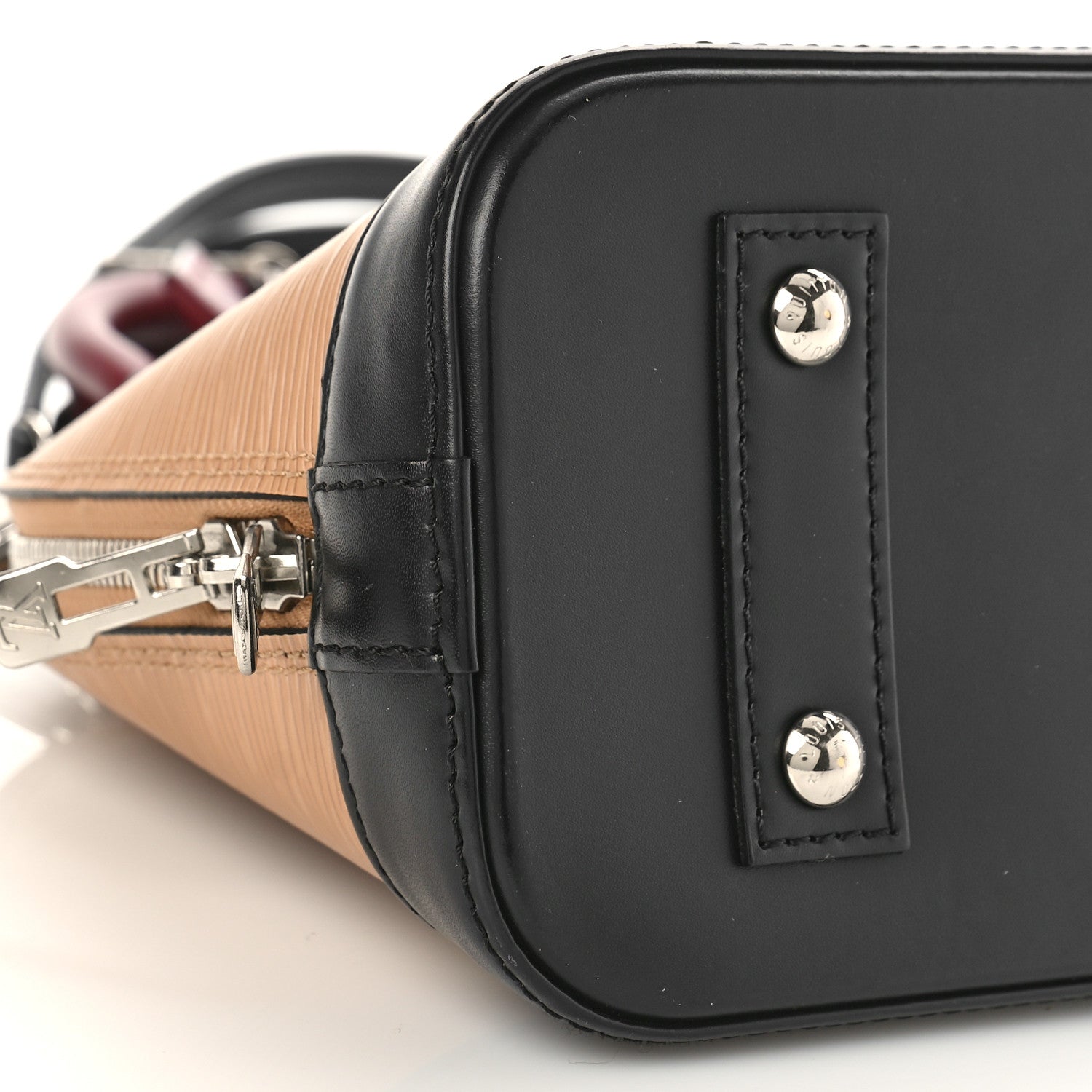 Louis Vuitton Epi Tri-Color Alma BB Vanilla Fuchsia Black 6 of 7