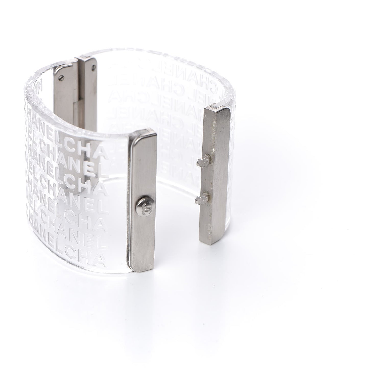 Metal Resin Logo Cuff Transparent