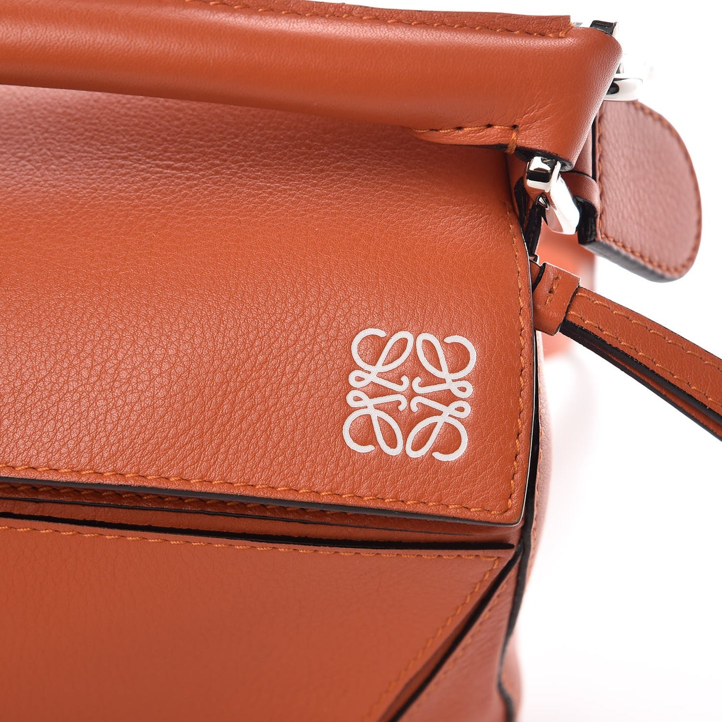 Calfskin Small Puzzle Bag Orange