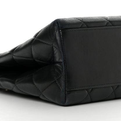 Chanel Lambskin Quilted Shopping Tote Black 8 of 16