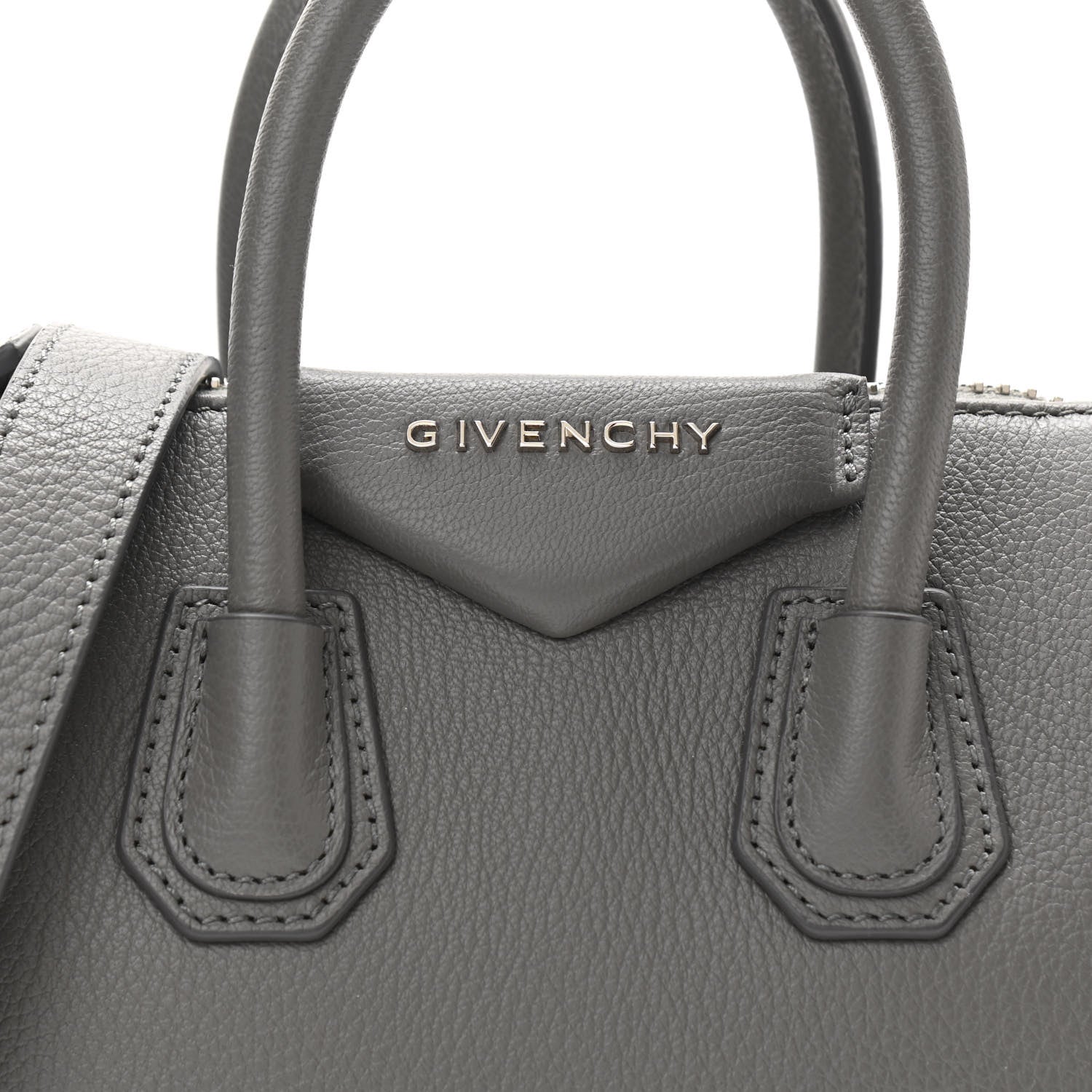 Givenchy Sugar Goatskin Mini Antigona Pearl Grey 8 of 10
