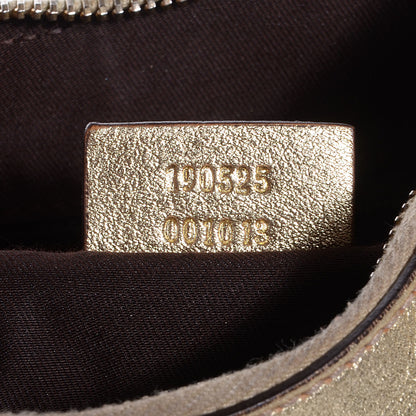 Gucci Monogram Medium D Gold Hobo Metallic Gold 7 of 8