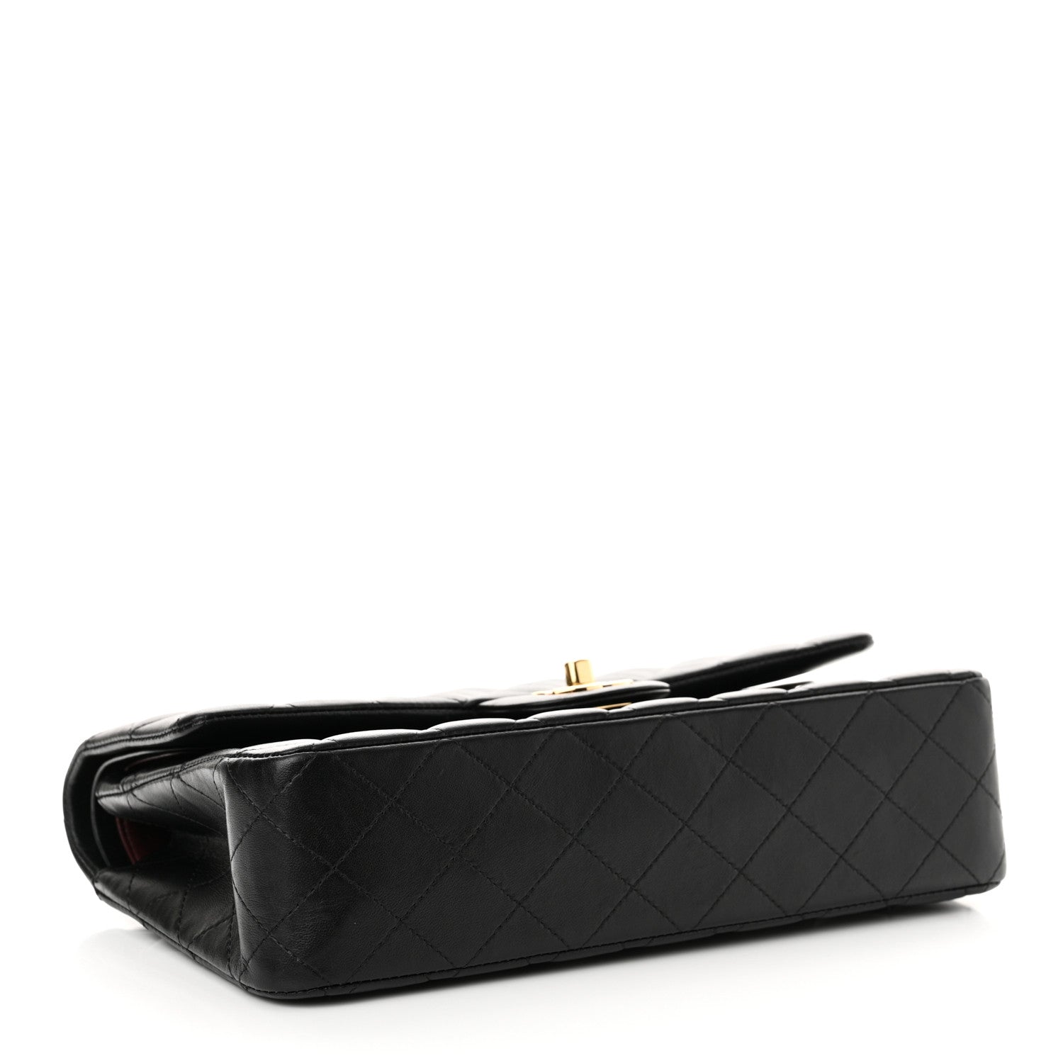 Chanel Lambskin Quilted Medium Double Flap Black 4 of 14