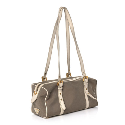 Prada Jacquard Logo Tote Corda Talco 2 of 14