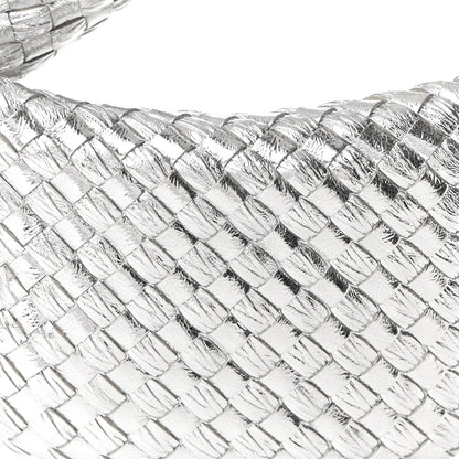 Bottega Veneta Metallic Nappa Intrecciato Mini Jodie Silver 6 of 9