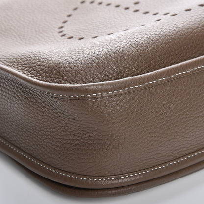Hermes Taurillon Clemence Evelyne III PM Etoupe 9 of 13