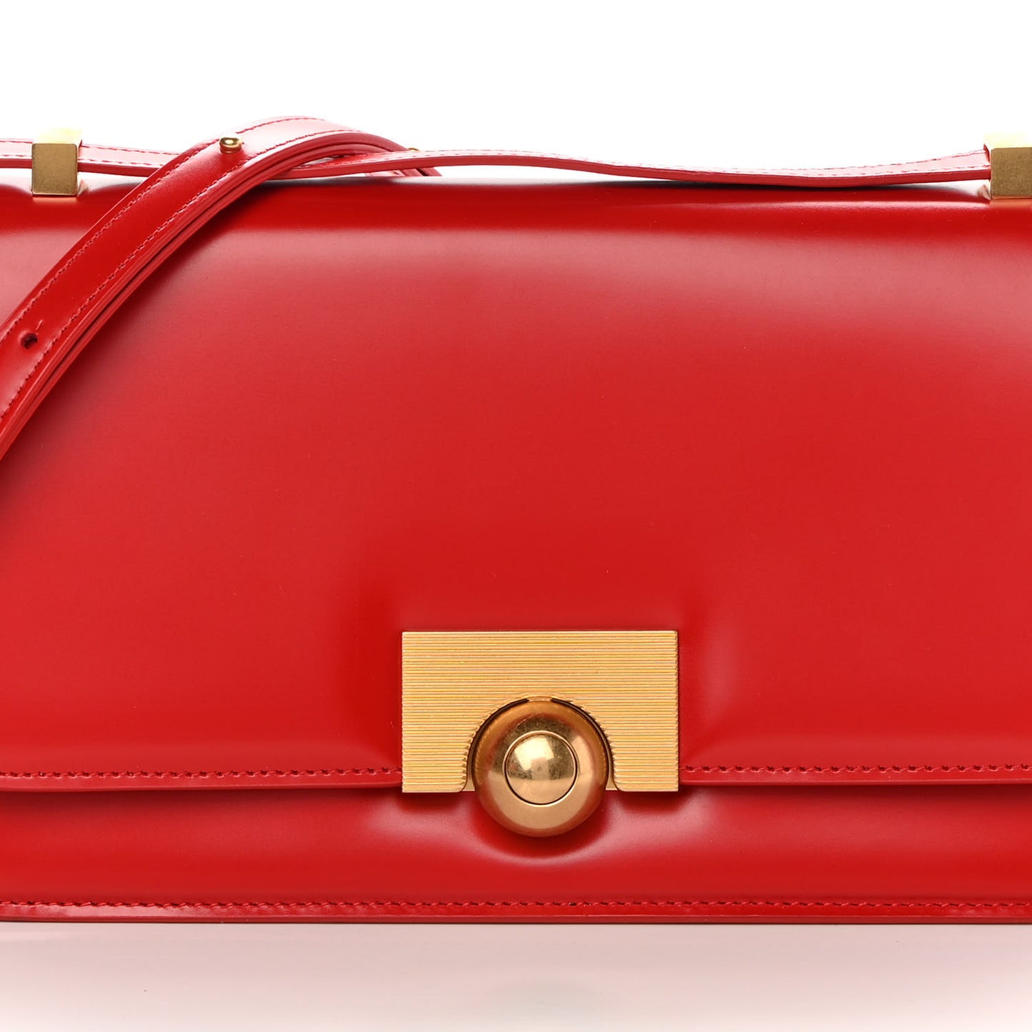 Spazzolato Calfskin Classic BV Classic Bag Bright Red