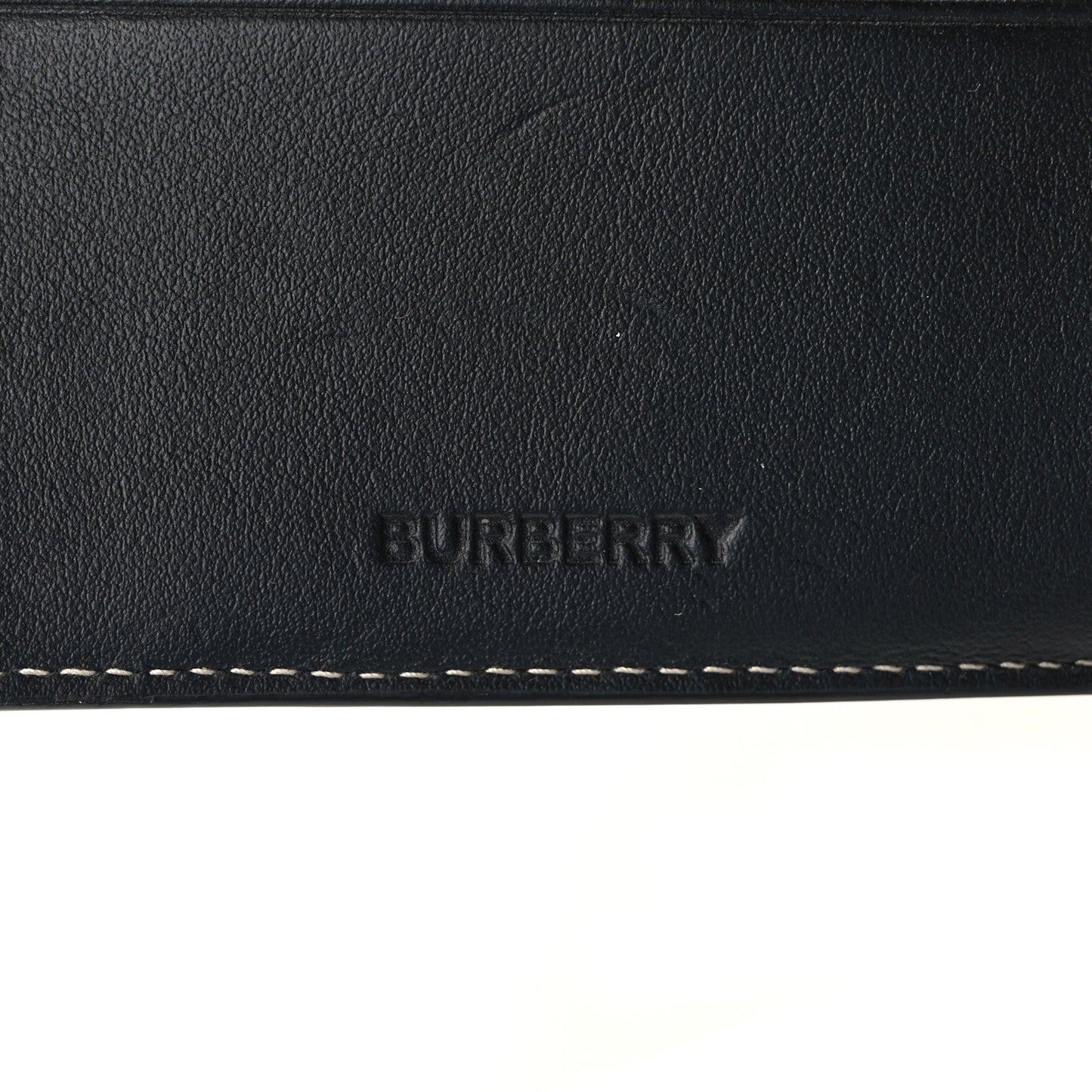 Charcoal Check Calfskin Bi-Fold Wallet Dark Birch Brown