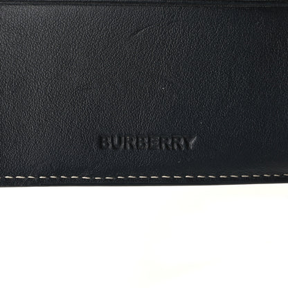 Burberry Charcoal Check Calfskin Bi-Fold Wallet Dark Birch Brown 6 of 8