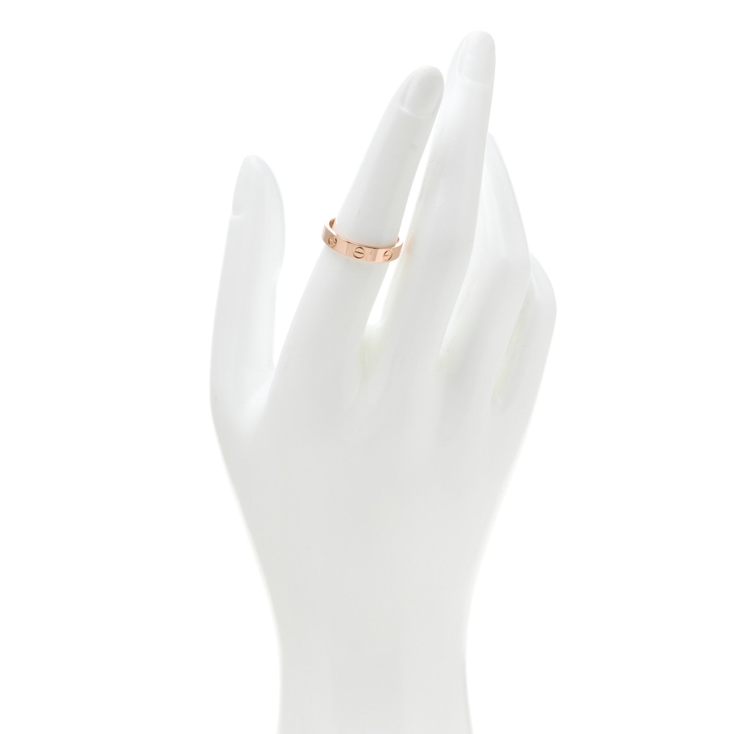 Cartier 18K Pink Gold 3.5mm LOVE Wedding Band Ring 53 6.5 2 of 4