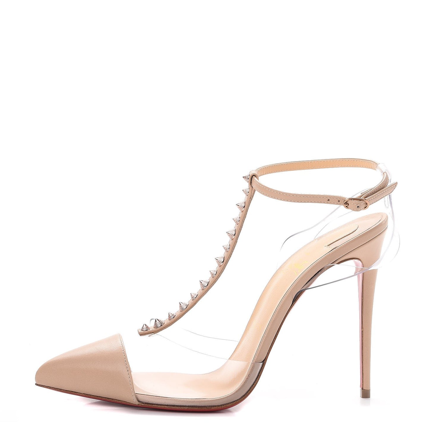 Kid PVC Nosy Spikes 100 Pumps 40 Nude Rose Gold