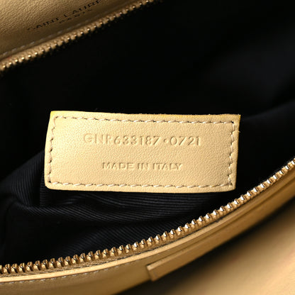 Saint Laurent Calfskin Shearling Monogram Medium Niki Chain Satchel Natural Beige 7 of 9