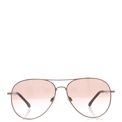 Chanel CC Aviator Sunglasses 4189-T-Q Rose 2 of 8
