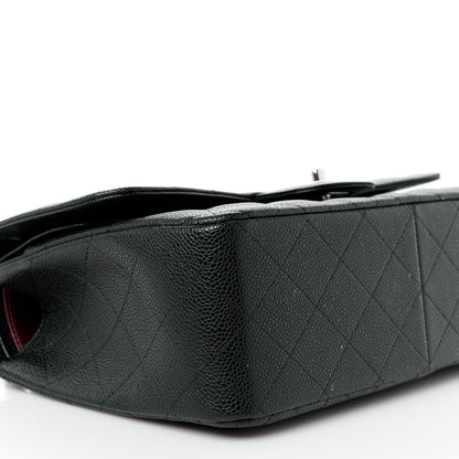 Chanel Caviar Quilted Jumbo Double Flap Black 10 of 12