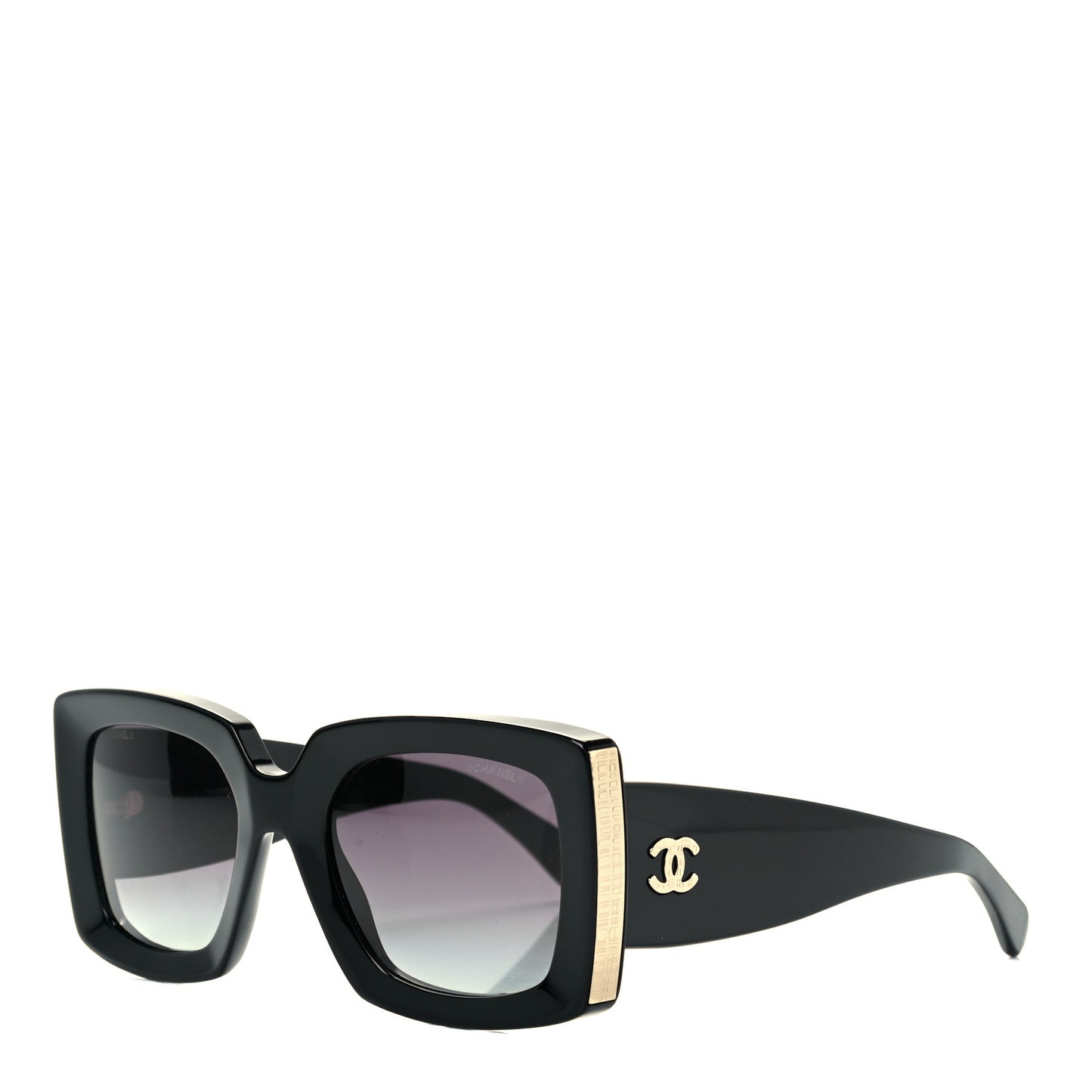Acetate Rectangle Sunglasses 5435 Black