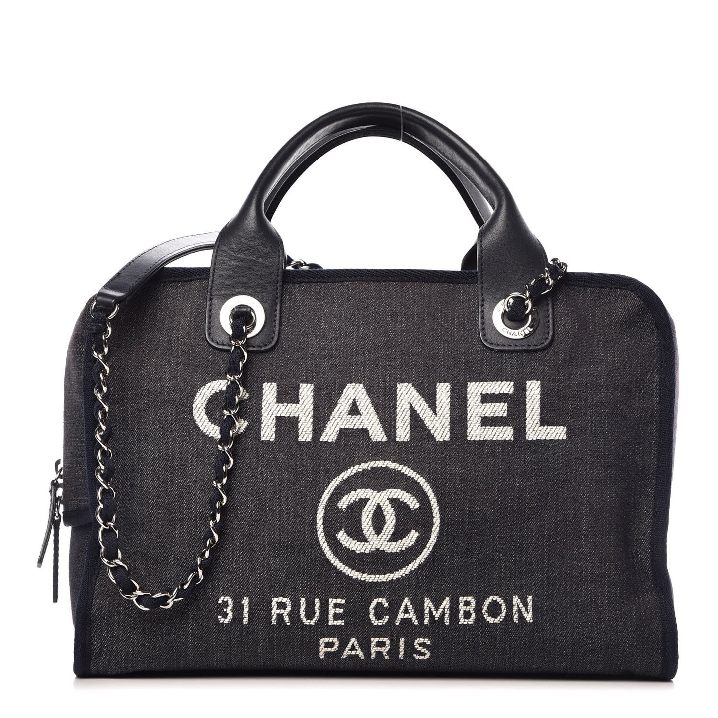 Denim Deauville Bowling Bag Dark Blue