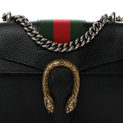 Gucci Calfskin Web Mini Dionysus Shoulder Bag Black 9 of 11