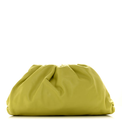 Bottega Veneta Smooth Butter Calf The Pouch Oversized Clutch Kiwi 1 of 7