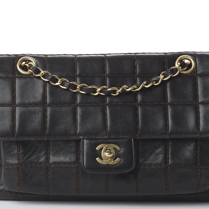 Chanel Lambskin Stitched Chocolate Bar Single Flap Brown 8 of 8