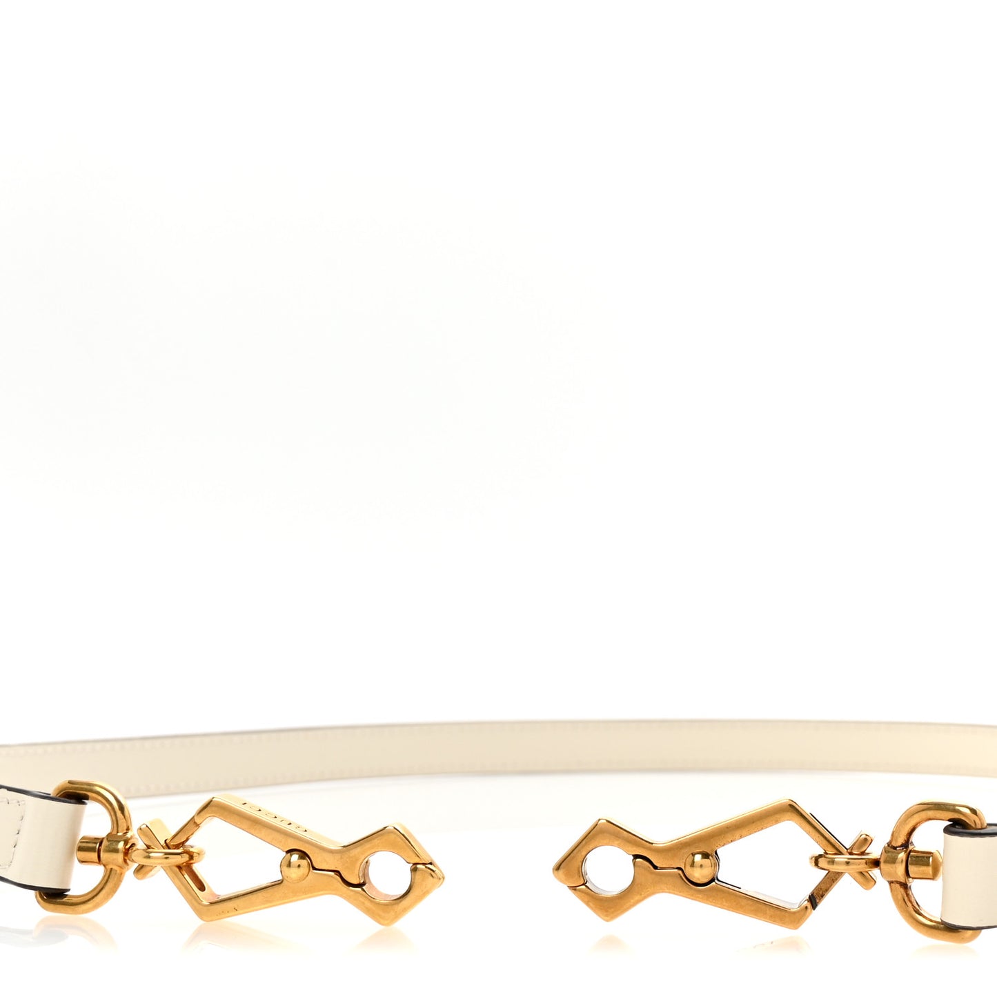 Calfskin 25mm Adjustable Shoulder Strap White
