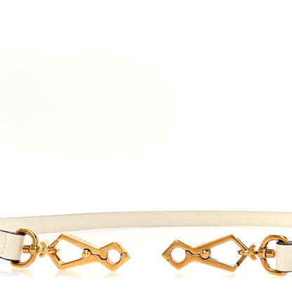 Gucci Calfskin 25mm Adjustable Shoulder Strap White 3 of 4