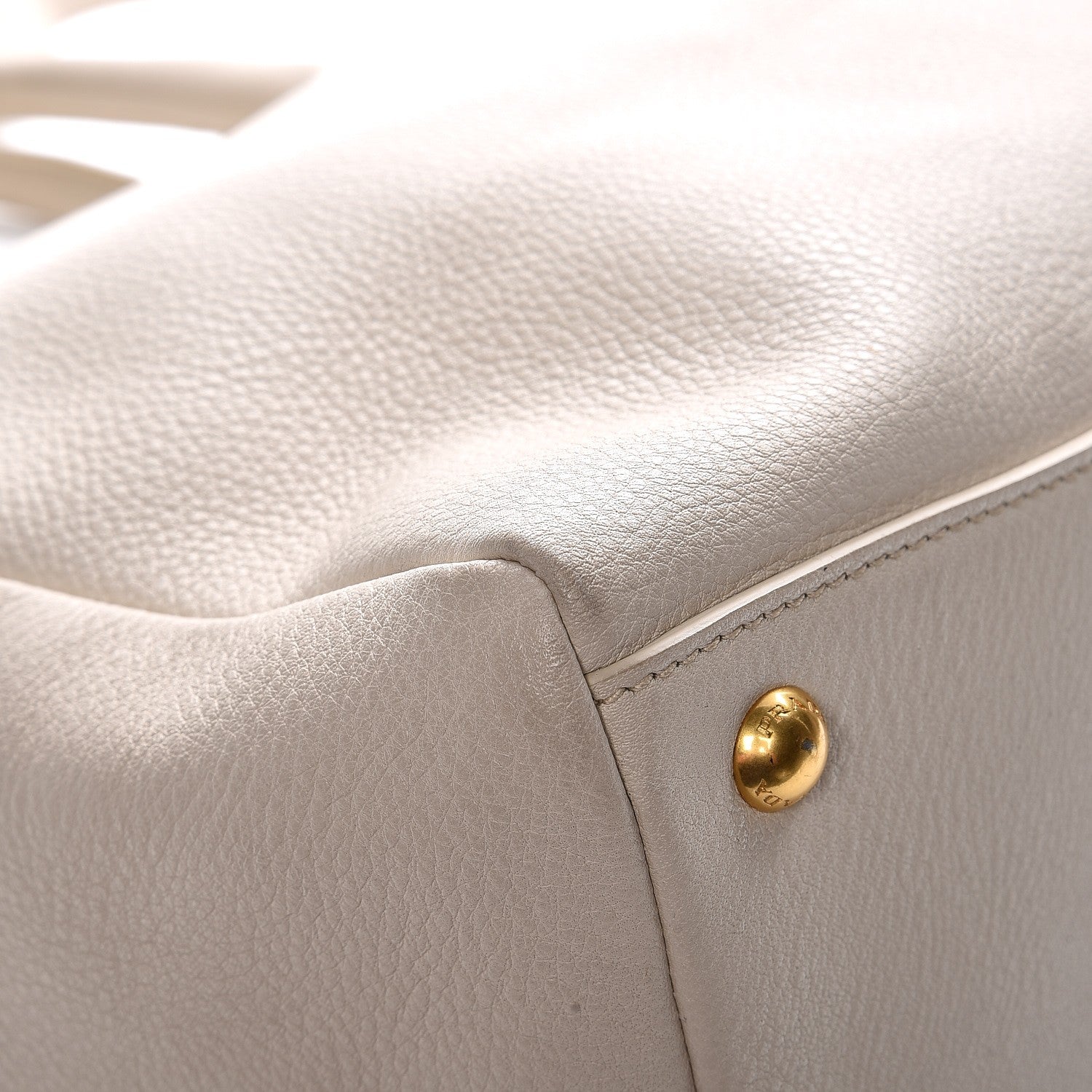 Prada Vitello Daino Top Handle Zip Tote Sabbia 14 of 18