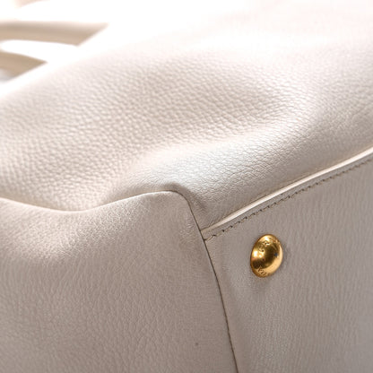 Prada Vitello Daino Top Handle Zip Tote Sabbia 14 of 18