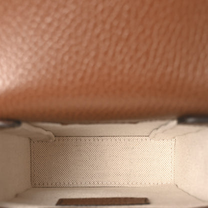 Gucci New Denim GG Monogram Dollar Calfskin Mini Horsebit 1955 Crossbody Bag Blue Tea Cuir Epilog 5 of 10
