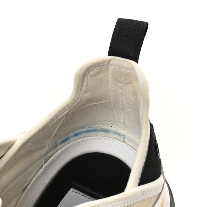 Chanel Velvet Calfskin Mixed Fibers CC Sneakers 39 Ivory Black 9 of 9