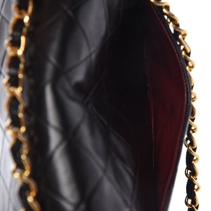 Chanel Lambskin Quilted Medium Double Flap Black 9 of 13
