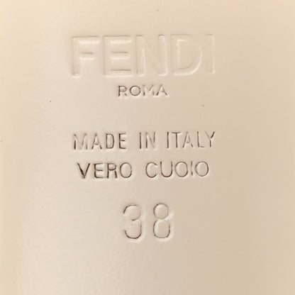 Fendi Vitello Colibri 55mm Ankle Booties 38 Black Antracite 5 of 5