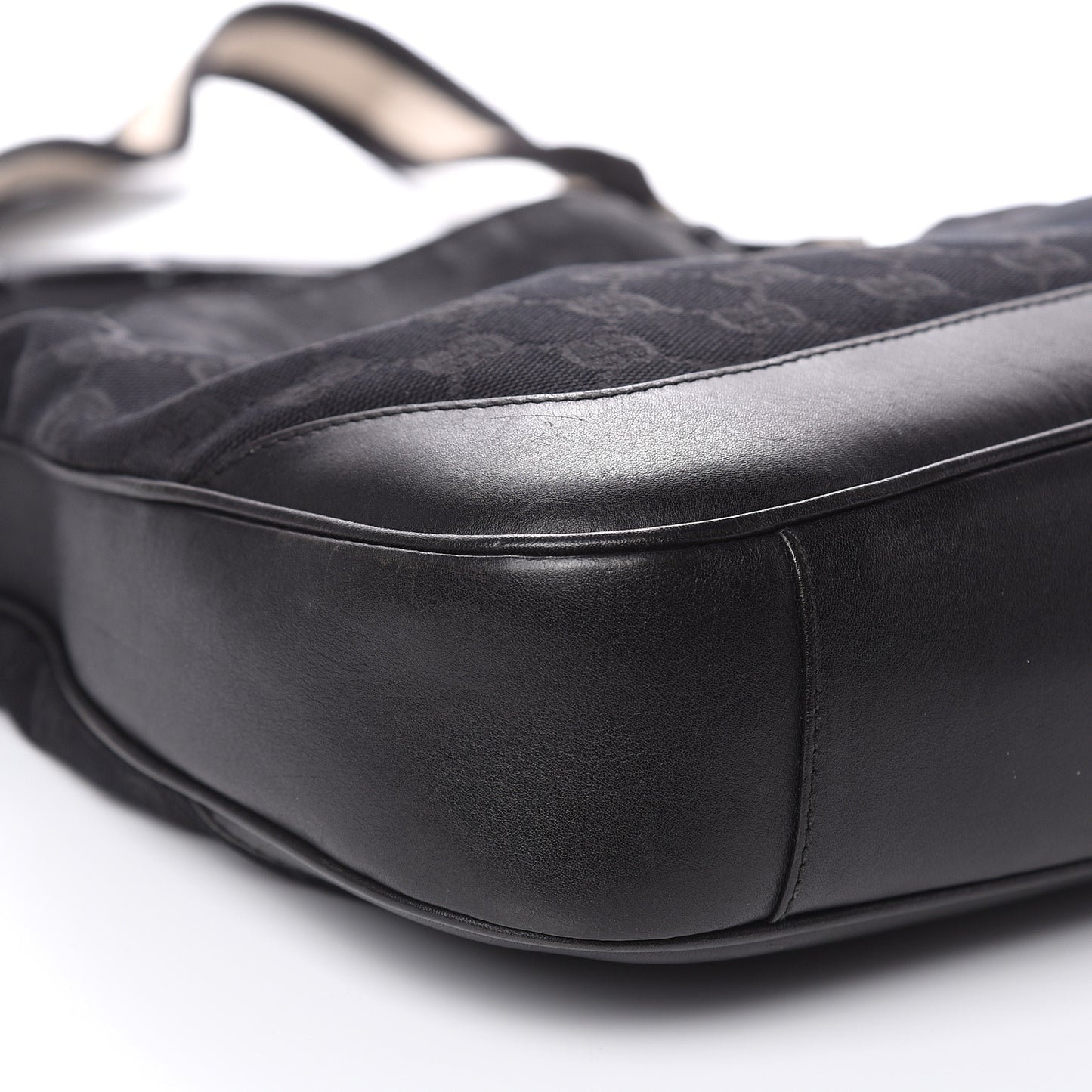 Monogram Bamboo Top Handle Bag Black