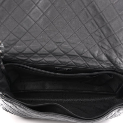 Chanel Calfskin Quilted XXL Travel Flap Bag Black 5 of 10