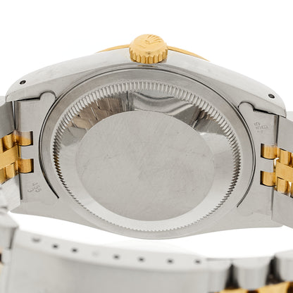 Rolex Stainless Steel 18K Yellow Gold 36mm Oyster Perpetual Datejust Watch Champagne 16233 4 of 4