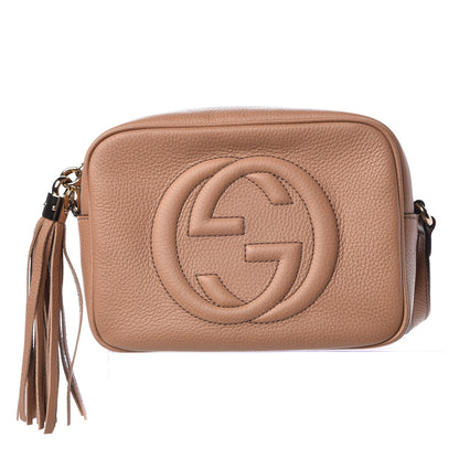 Gucci Pebbled Calfskin Small Soho Disco Bag Camelia 1 of 8