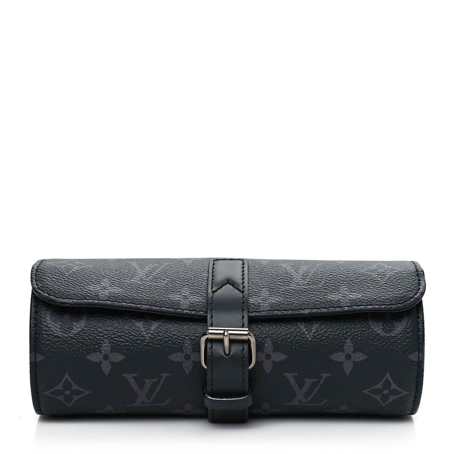 Louis Vuitton Monogram Eclipse 3 Watch Travel Case 1 of 9