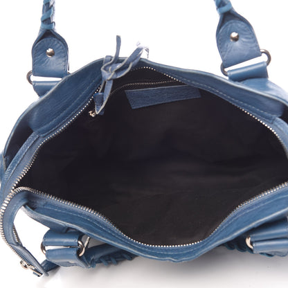 Balenciaga Agneau Giant 21 Silver Hardware City Bleu 6 of 17