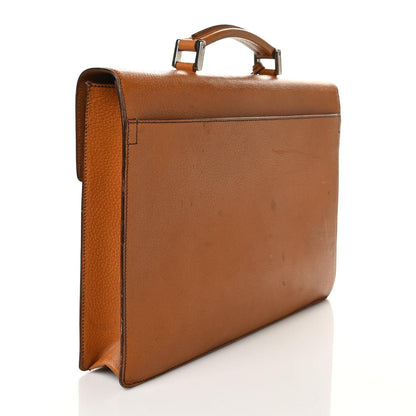 Prada Pigskin Briefcase Brown 3 of 16