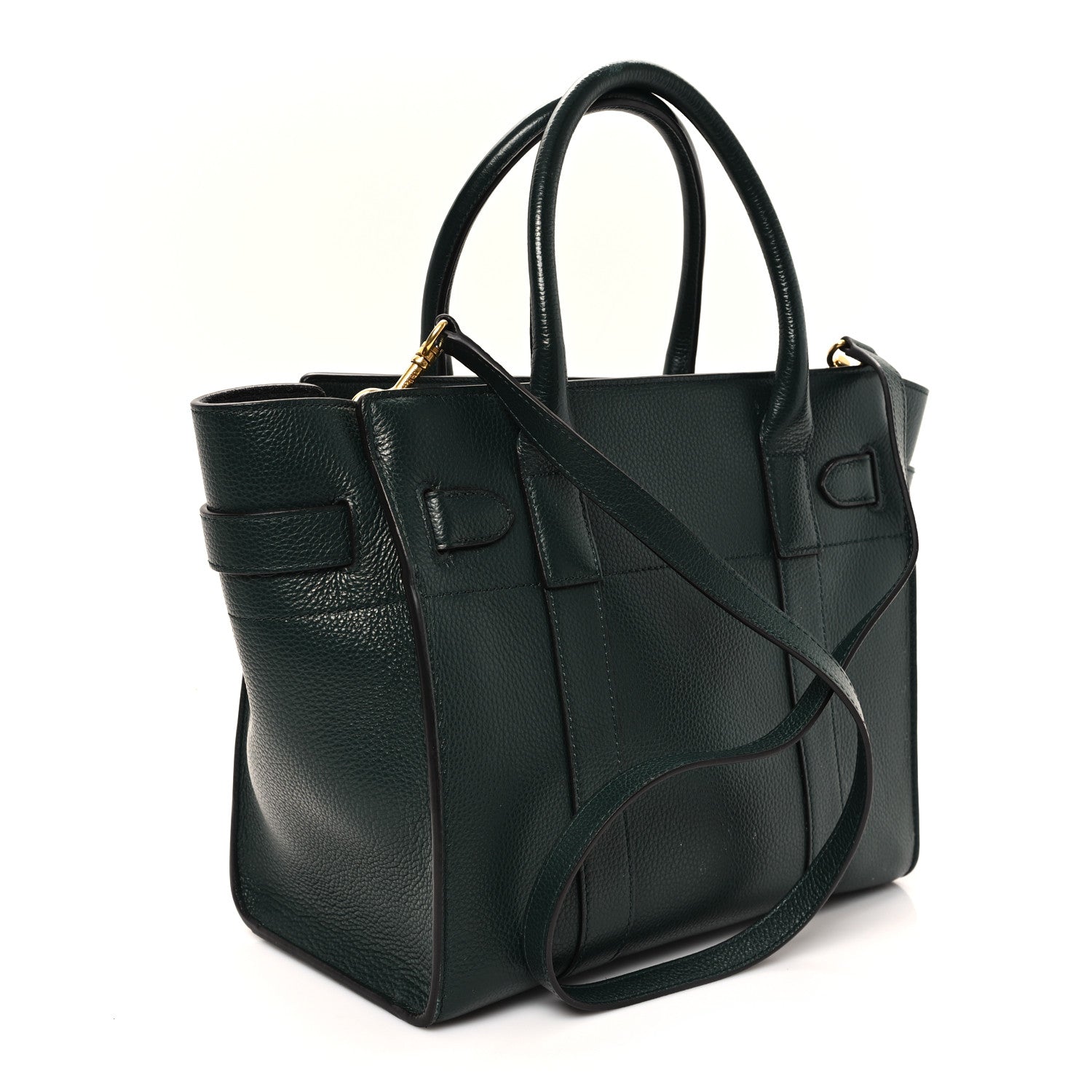 Mulberry Classic Grain Small Bayswater Zip Tote Mulberry Green 3 of 10