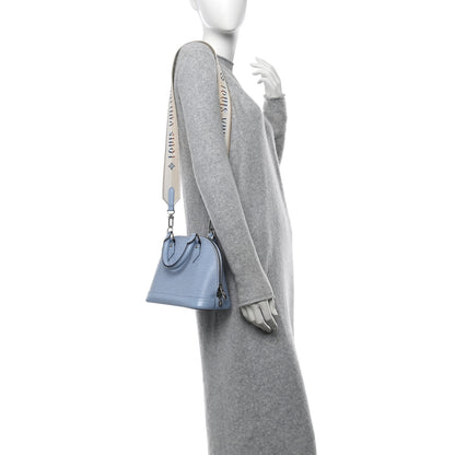 Louis Vuitton Epi Jacquard Alma BB Bleu Nuage 2 of 10