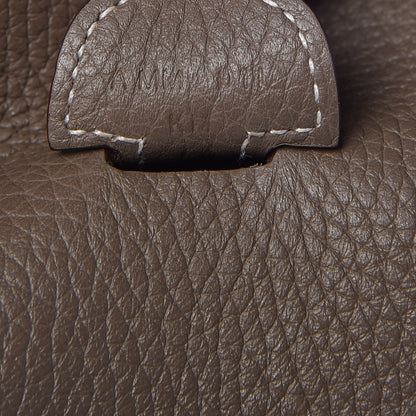 Hermes Taurillon Clemence Evelyne III PM Etoupe 7 of 8