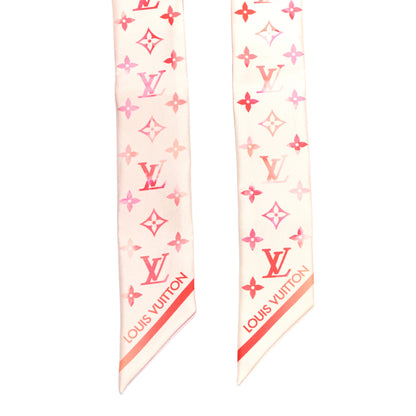 Louis Vuitton Silk Monogram Sunrise Aquarelle Nano Bandeau Pink 2 of 5