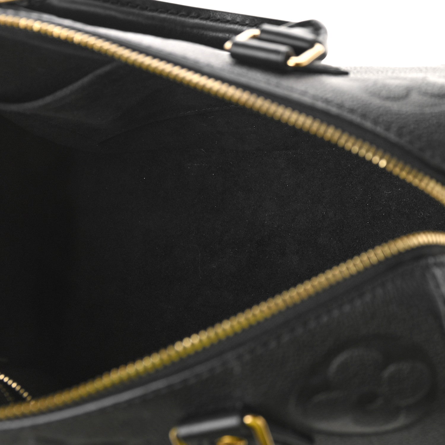 Louis Vuitton Empreinte Monogram Giant Speedy Bandouliere 25 Black 5 of 8